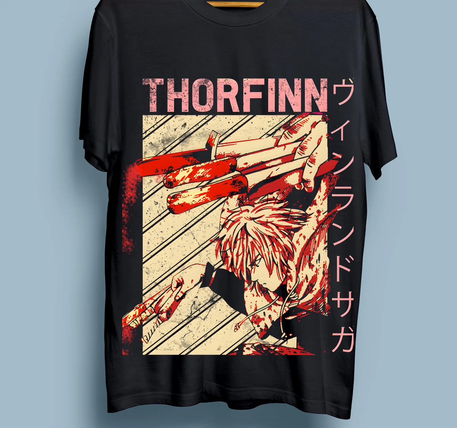 Vinland Saga Shirt,Thorfinn Askeladd,Manga Black TShirt,All Size