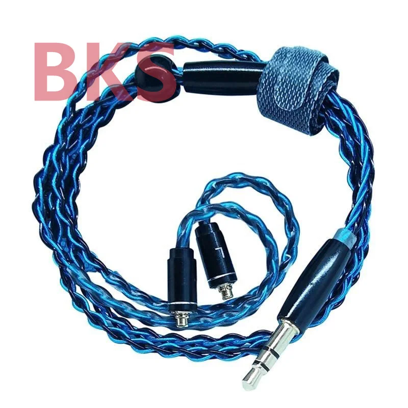 Custom Short Headphone Cable 40cm 45cm 50cm OCC Silver Plating Replace headphone cable 3.5mm mmcx 0.78-2pin DIY Earphone Cable
