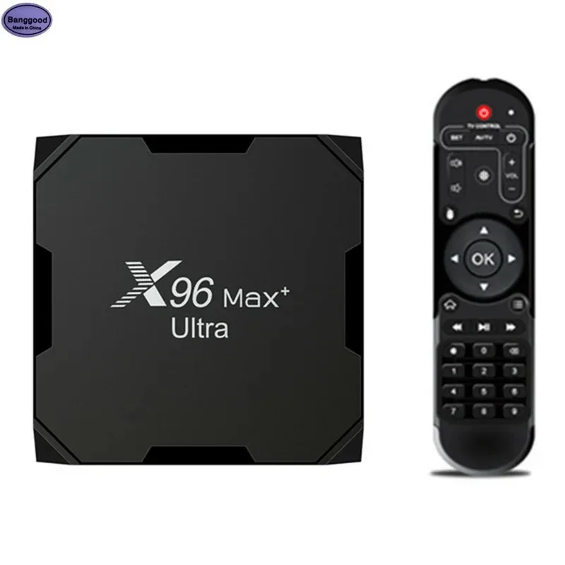 

Banggood X96 Max Plus Ultra TV Box Android 11 Amlogic S905X4 Support AV1 8K Dual Wifi BT Youtube Media Player 4GB 32GB/64GB