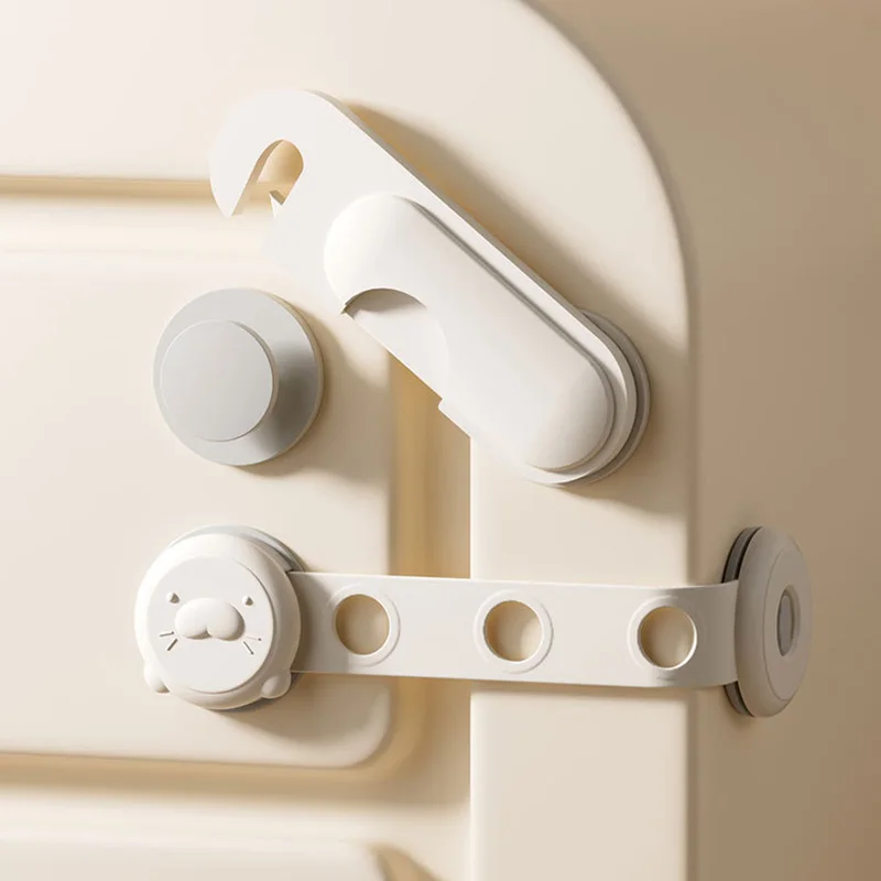 4Pcs/lot Children's Safety Locks Adjustable Size Universal Drawer Lock Anti-Clip Hands Baby Safety Protection Accessories