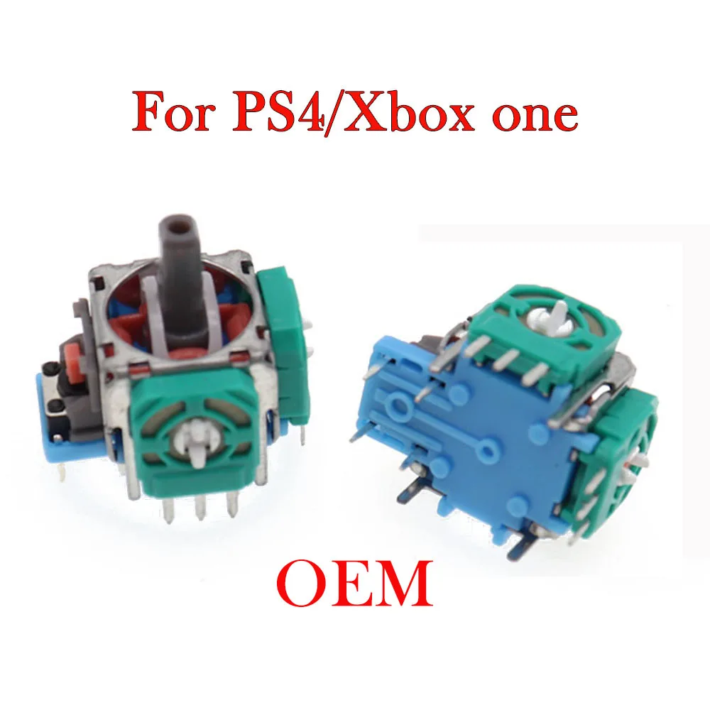 XOXNXEX 2PCS Original 3Pin 3D Rocker 3D Analog Joystick Sensor Module for PS5 PS4 Controller Repair Parts