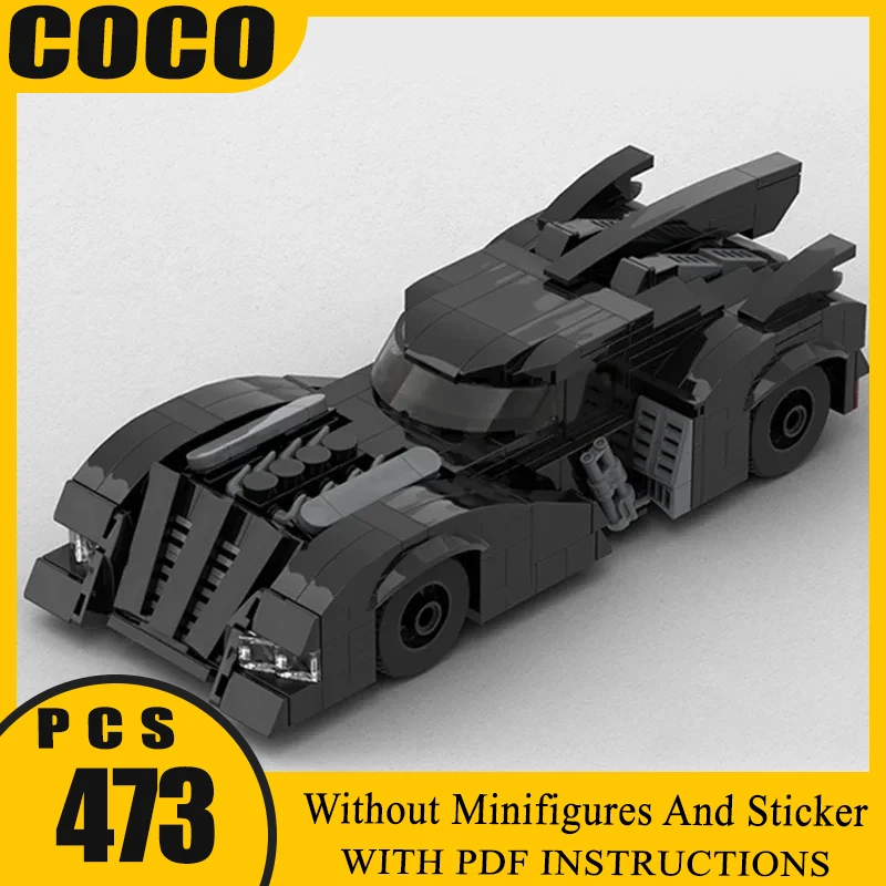 

Moc Building Bricks Famous Movie Car Model Bat Supercar V2 Technology Modular Blocks Gifts Toys For Children DIY Sets Assembly