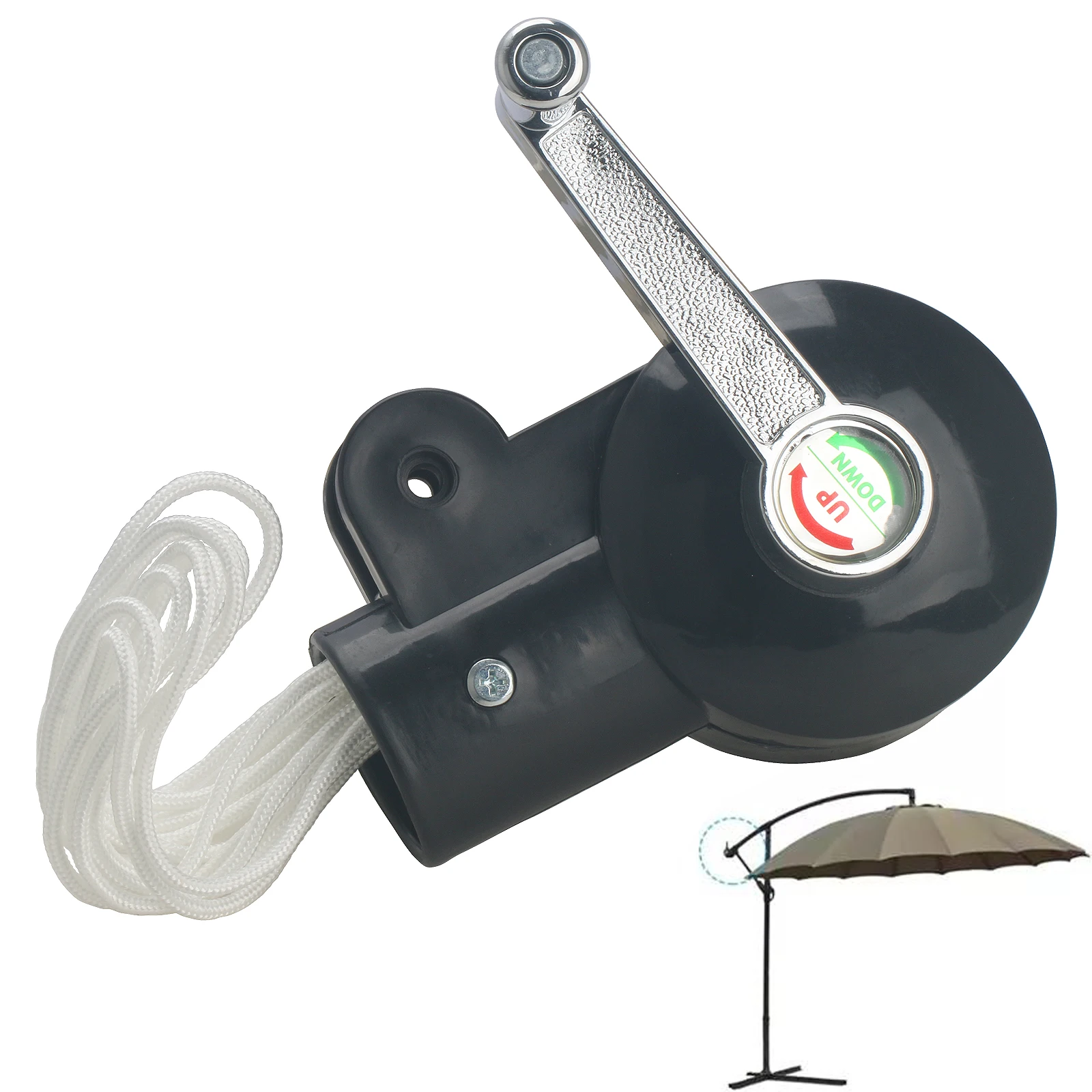 Patio Umbrella Crank Handle Garden Sunshade Outdoor Beach Parasol Spare Parts Reliable Backup and Replacement