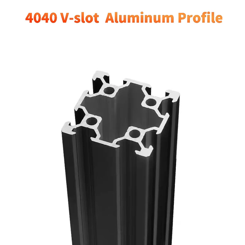 1pc 800 Aluminium profil schwarz Doppels chlitz V-Schlitz Länge-mm für CNC 3D-Druckerteile