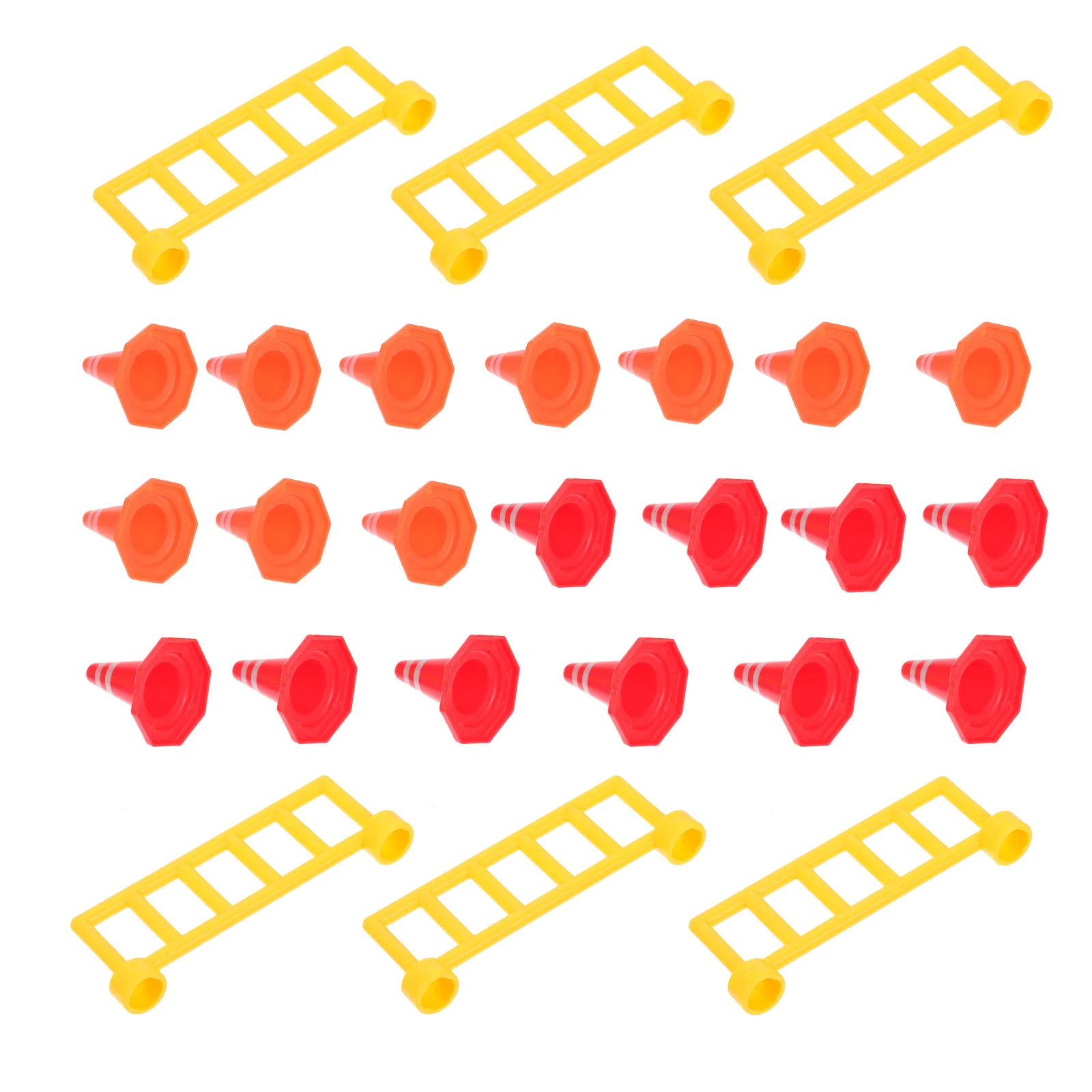 Señal de tráfico de mesa de arena, cono de seguridad DIY, construcción de carreteras, señales de plástico para niños