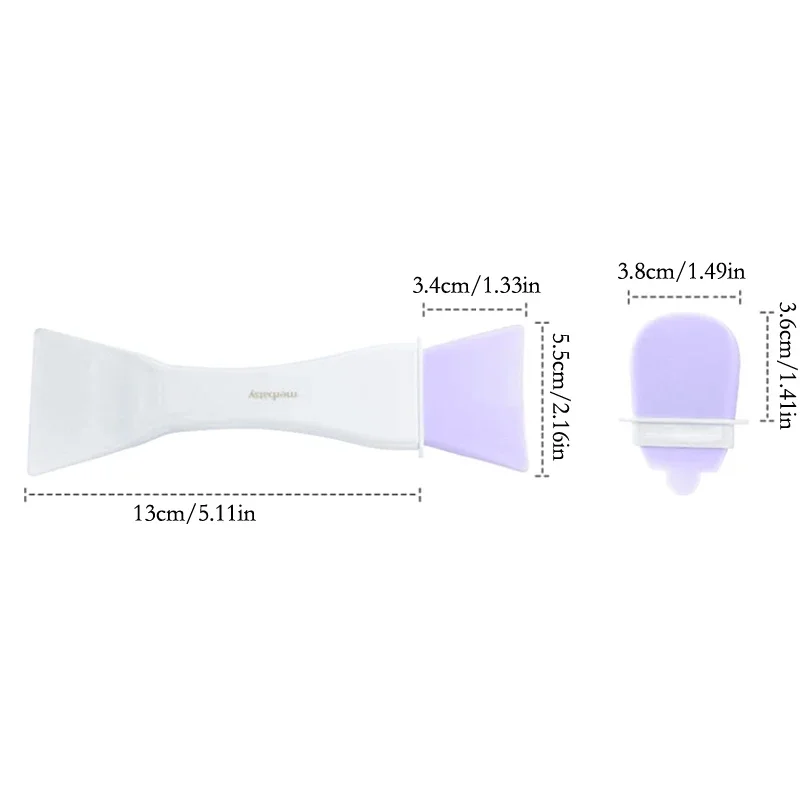 Pennello per trucco in silicone Applicatore per maschera facciale Crema Corpo Gel di silice Strumenti di bellezza Cura della pelle Pennello grande Testa sostituibile