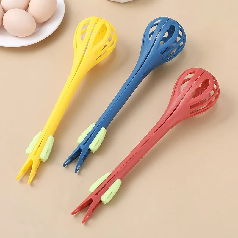 Multifunctional Egg Beater Egg Milk Whisk Pasta Tongs Food Clips Mixer Manual Stirrer Kitchen Cream Bake Tool Kitchen Accessory