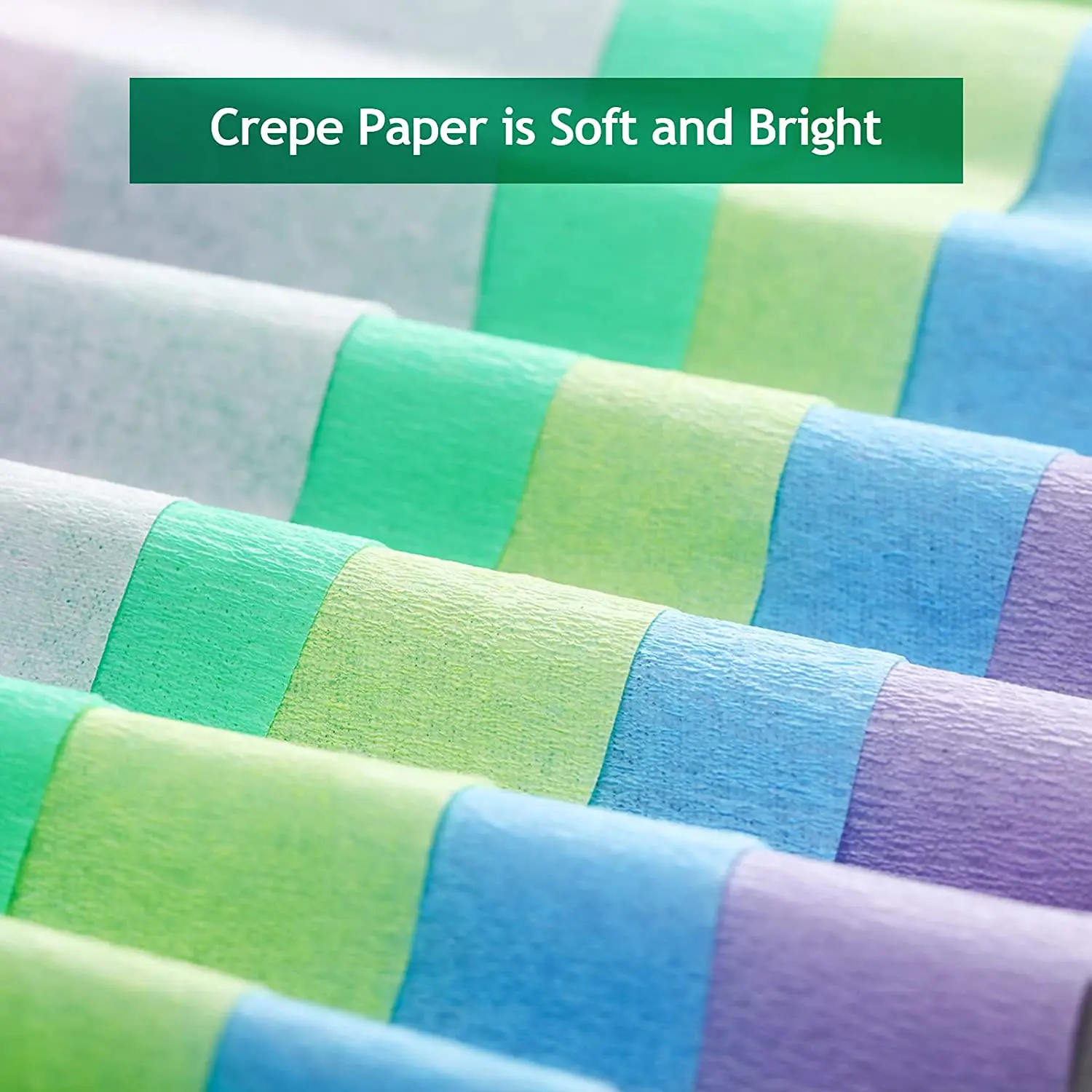 

B92B-10 Rolls Pastel Rainbow Crepe Paper Streamers Birthday Party Decoration Paper For Wedding Festival Ornament Supplies