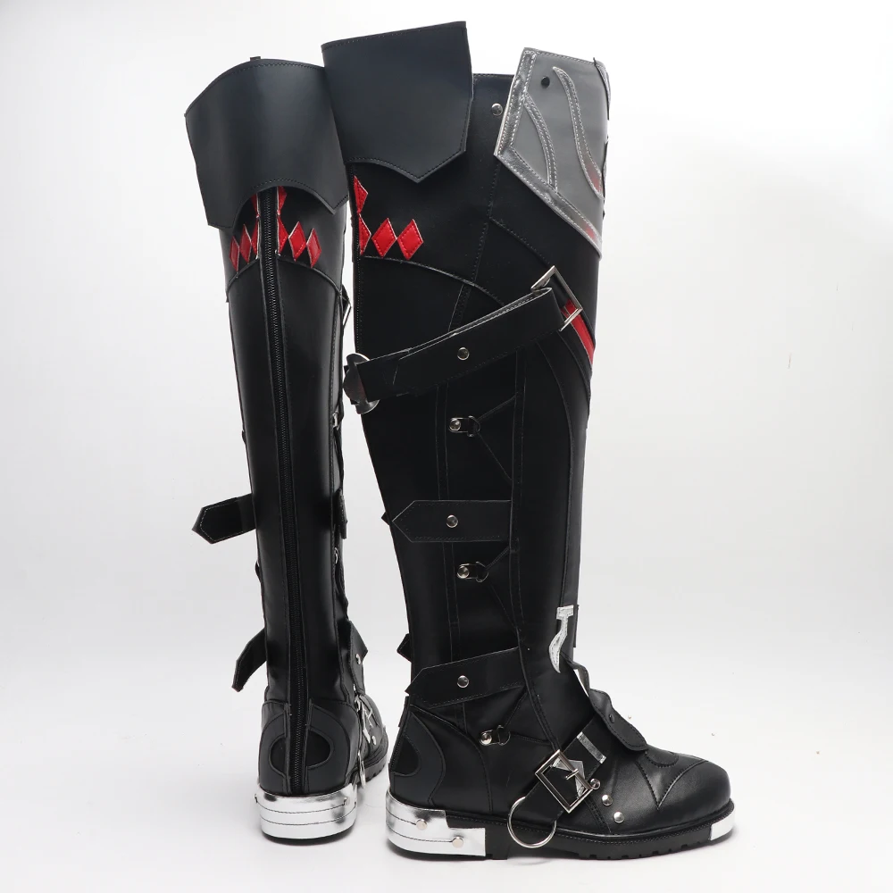 Genshin Impact Wriothesley Cosplay bottes chaussures Cosplay Anime Style chinois Halloween Costumes hommes jeu