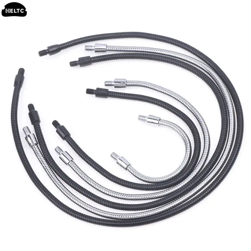 10/20/30/40cm High Quality LED Gooseneck M4 Black Silver Microphone Positioning Hose Two External Teeth M4 Flexible Snake Tube