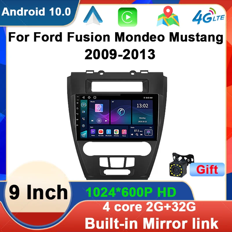 

Android 10 For Ford Fusion Mondeo Mustang 2009 - 2013 Car Multimedia Radio GPS Navigation Audio Video Head Unit Stereo Receiver