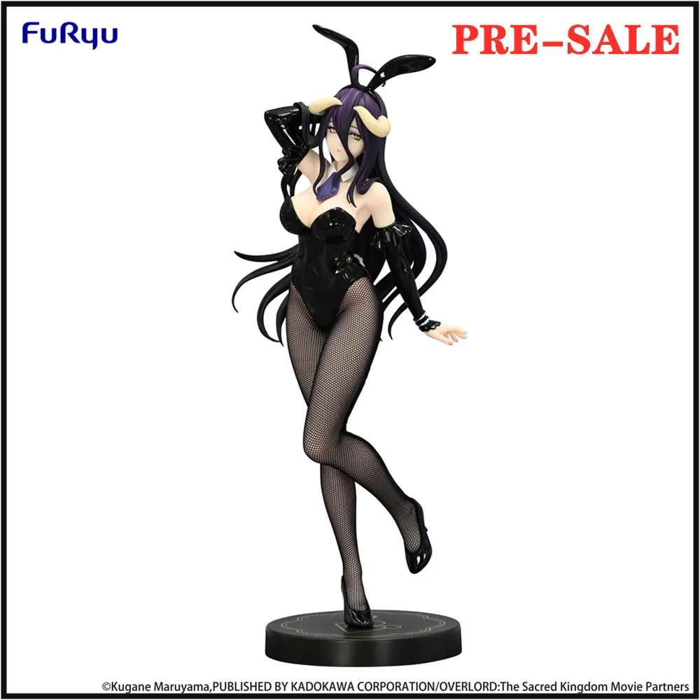 Anime Figure Bandai OVERLORD BiCute Bunnies Figure -Albedo Black Color ver. PVC Action Figurine Collector Toys Model Doll