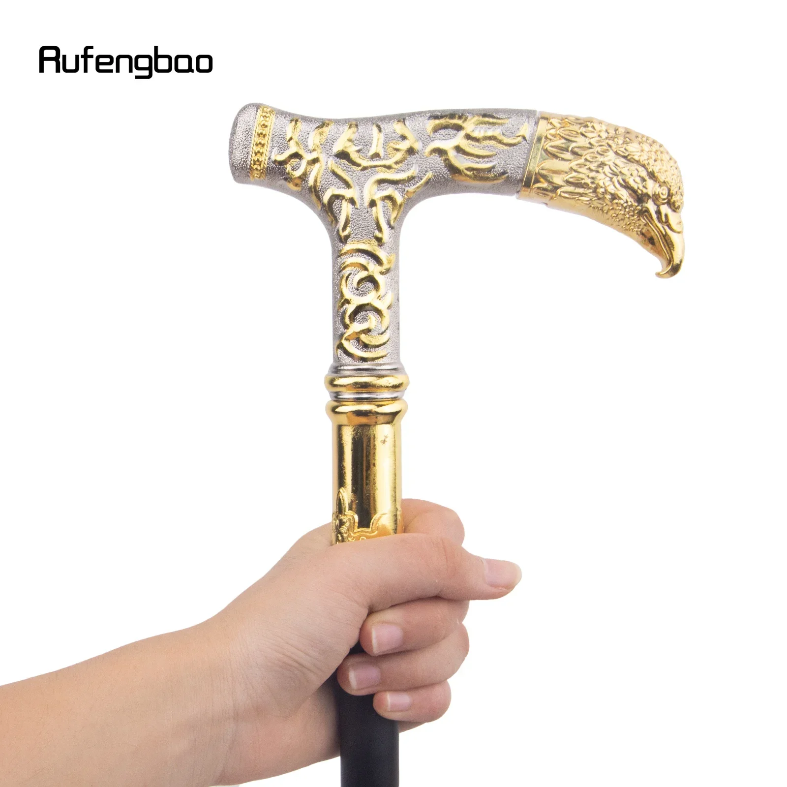 الذهبي الأبيض النسر مقبض فاخر عصا للمشي حفلة موضة أنيقة عصا للمشي الزخرفية Cospaly قصب مقبض Crosier 89 سنتيمتر
