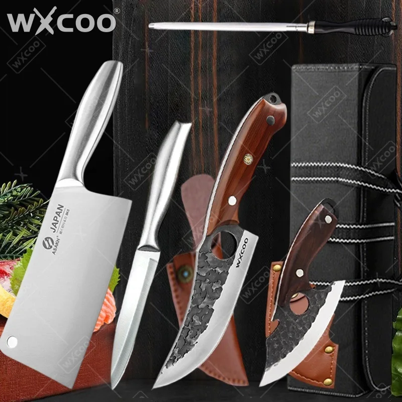 WXCOO Stainless Steel Fruit Knife Handmade Forged Full Tang 