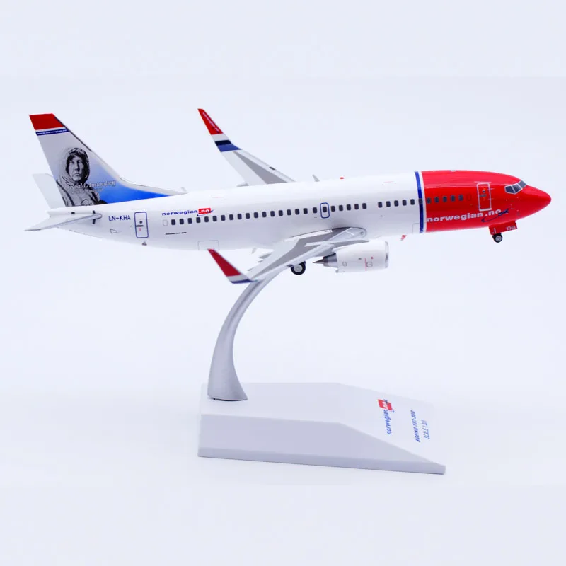 Xx20177 Gelegeerd Verzamelvliegtuig Cadeau Jc Wings 1:200 Noorse Luchtshuttle Boeing B737-300 Diecast Vliegtuig Jet Model LN-KHA