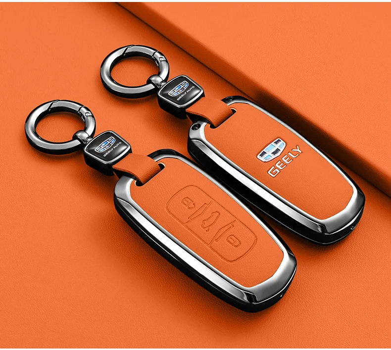 Car Key Case Cover Shell For Geely Emgrand X7 GS GX3 GT GC9 EC7 GC715 EC718 Englon SC3 Atlas Pro Keyless Accessories