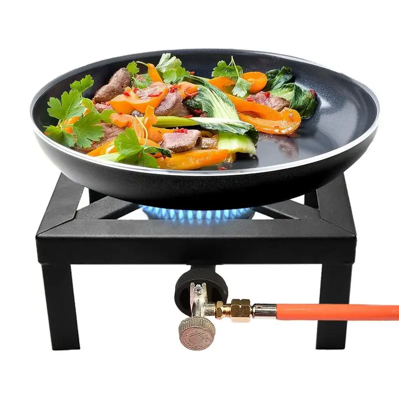 Solid Cast Iron Burner For Camping Stove Portable Large Oil Burning Stove Boiling Ring Burning Rack Kit No Assembly Required