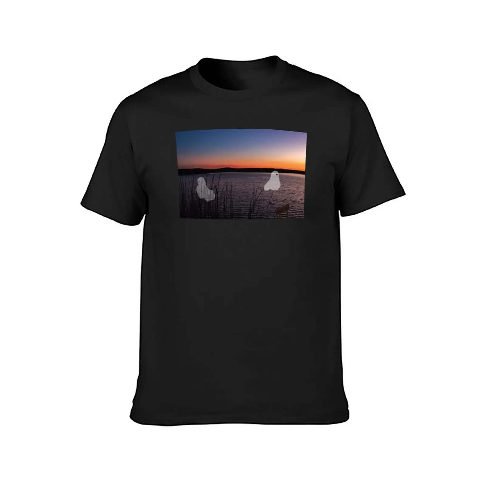 ghost lake T-Shirt oversizeds summer tops mens t shirts casual stylish