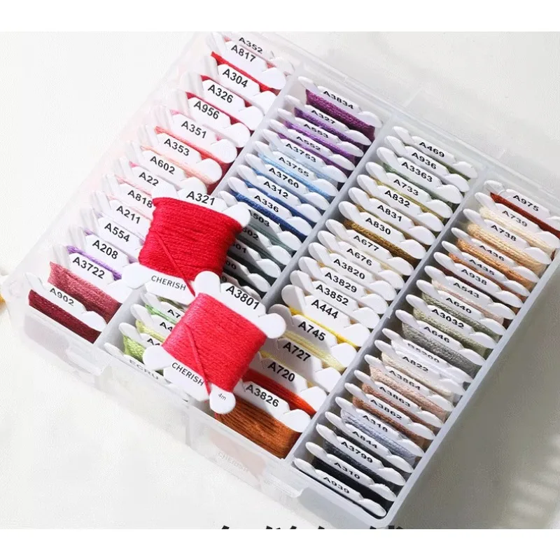 

80 Color Household Needle Wrap Needle Box Set Hand Sewing Machine Thread to Complement Diy Hand Sewing Thread