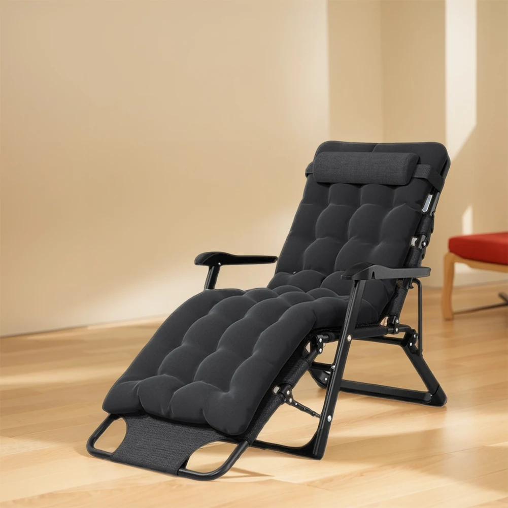 كرسي كرسي قابل للطي للفناء مع وسادة مسند للرأس وسرير قيلولة للترفيه للاستخدام الداخلي والخارجي