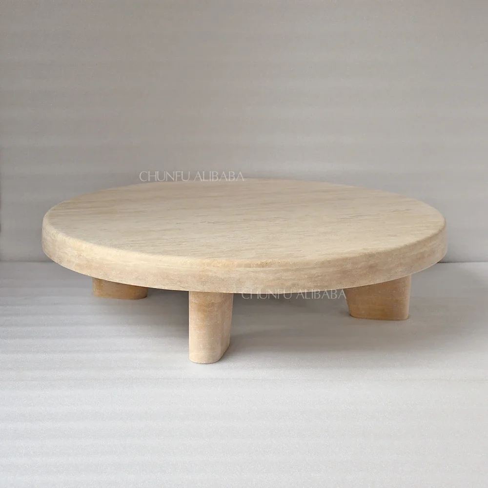 

# x Современная мебель для гостиной, приставной столик низкой высоты, журнальный столик из травертина