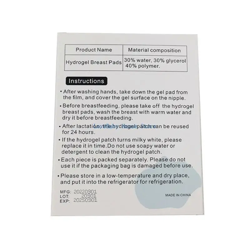 وسادات جل مهدئة للرضاعة الطبيعية من BX0D، 10 قطع/صندوق، لوازم تخفيف آلام الحلمة #4