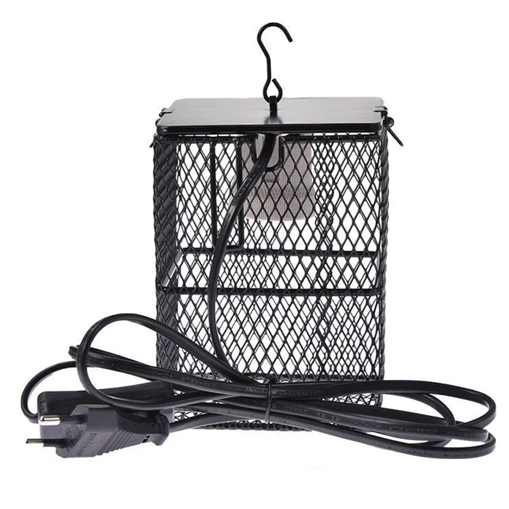 

1Pcs Heating Lamp Stainless Steel Safe Durable Pet Cage Lampshade for Uva Heating Ceramic Lamp Bulb Protector Light Bulb