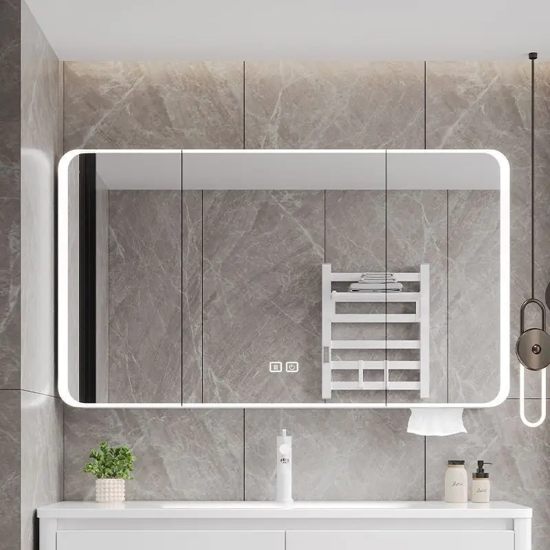 Smart storage mirror cabinet beauty rack storage bathroom wall-mounted bathroom mirror