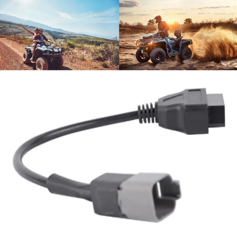 OBD2 16Pin Cable for Bombardier 6Pin 6P Motorcycle Faut Code Diagnostic Tool for Bombardier 6Pin ATV UTV Motorcycle Q6RD