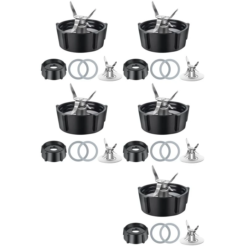 appliance-parts-5x-replacement-parts-for-oster-osterizer-blender-4-point-fusion-blades-assembly-with-10-piece-rubber-seal