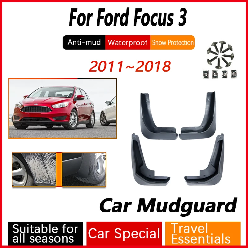 

Car Mud Guards For Ford Focus 3 MK3 20112012 2013 2014 2015 2016 2017 2018 Antifreeze Flaps Splash Wheel Mudflap Car Accessories