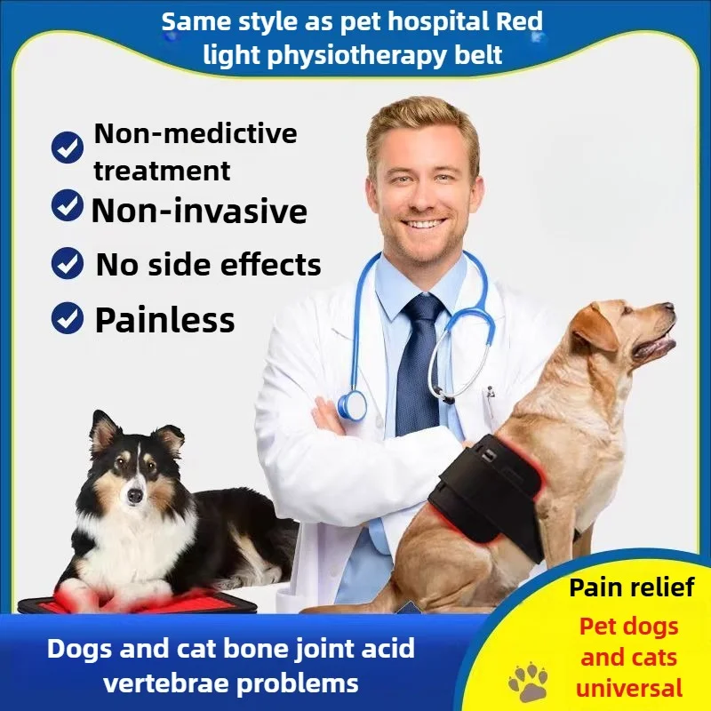 

Cold Laser Therapy Device for Dogs Infrared & Red Light Therapy Belt for Joint/Muscle Pain Relief