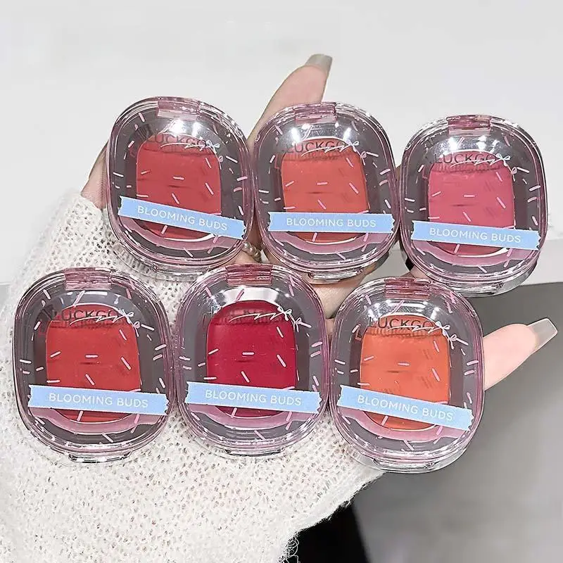 Cute Bear Water Glow Multi-Use Balm,  Brightening Low-Saturation , Moisturizing, Highlighter Balm Lip Gloss Blush