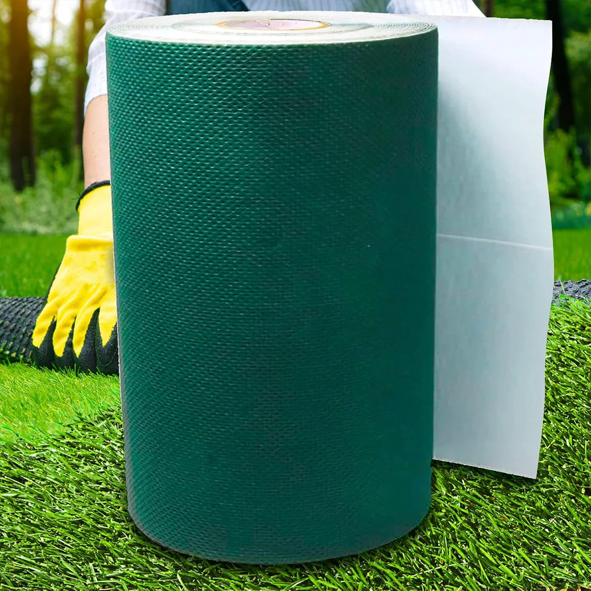Artificial Grass Seam Tape Green Single-Side Artificial Turf Tape for Garden Lawn Synthetic Carpet Fixed Connection Tape