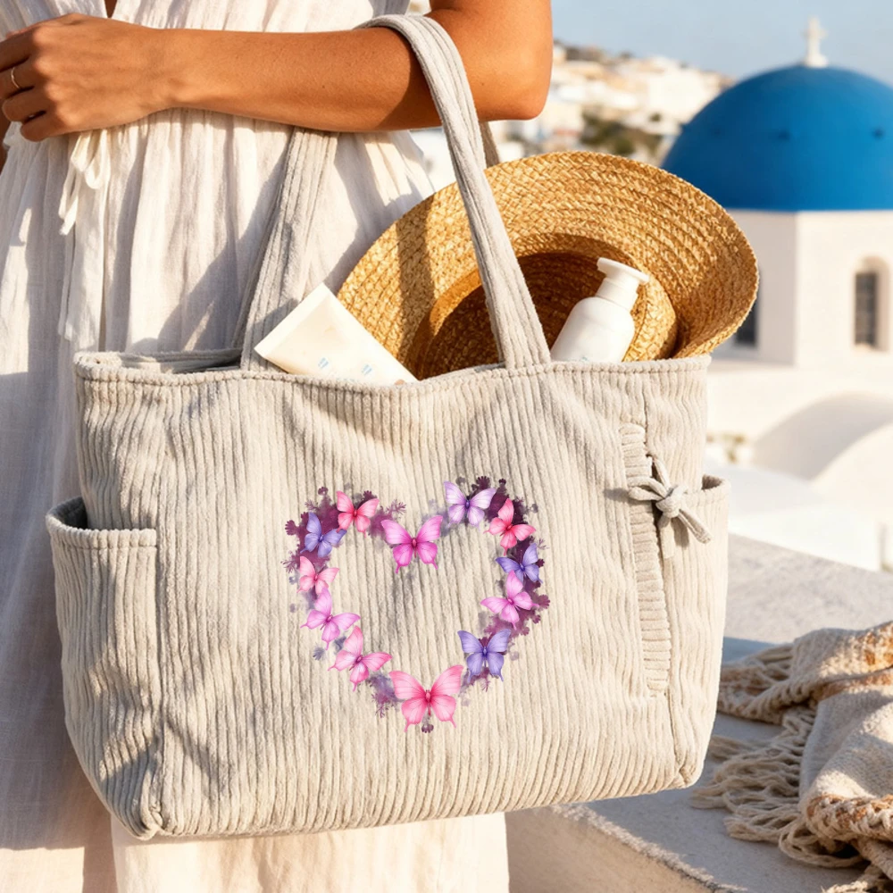 

Женская сумка из вельвета, пляжная сумка для путешествий, идеально подходит для Дня матери, дня рождения, годовщины, летнего отдыха, шопинга, ежедневных поездок на работу.