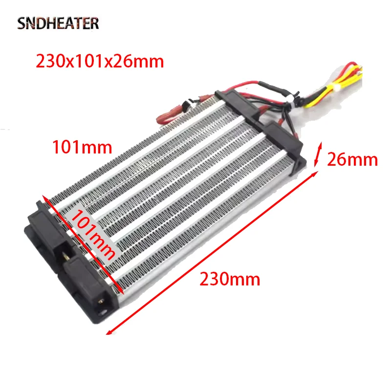 SNDHEATER AC220V Электрический керамический квадратный нагревательный элемент PTC 1 кВт 2 кВт Поверхностный изоляционный воздушный сухой нагреватель 140x101x26 мм 230x101x26 мм