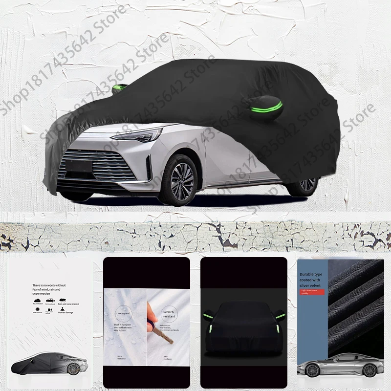 For Buick Century Exterior Car Cover Outdoor Protection Full Car Covers Waterproof Sunshade Anti UV Snow Cover Car cover Black