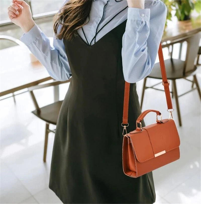 Retro Women Handbag Ladies Crossbody Messenger Bags High Quality PU Leather Female Flap Shoulder Bag New Arrival