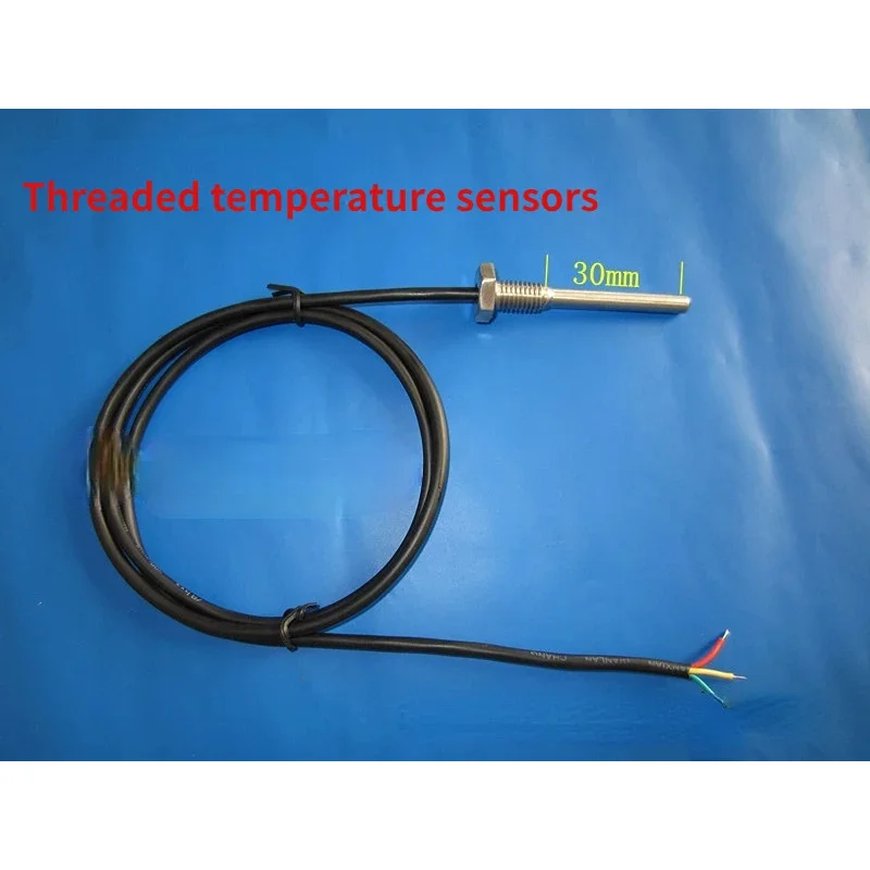 

Waterproof DS18B20 Threaded Length 30mm Temperature Sensor Probe