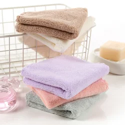 High Density Coral Velvet 30*30cm Small Square Towel Hand Towel Microfiber Child Washcloth Kids Face