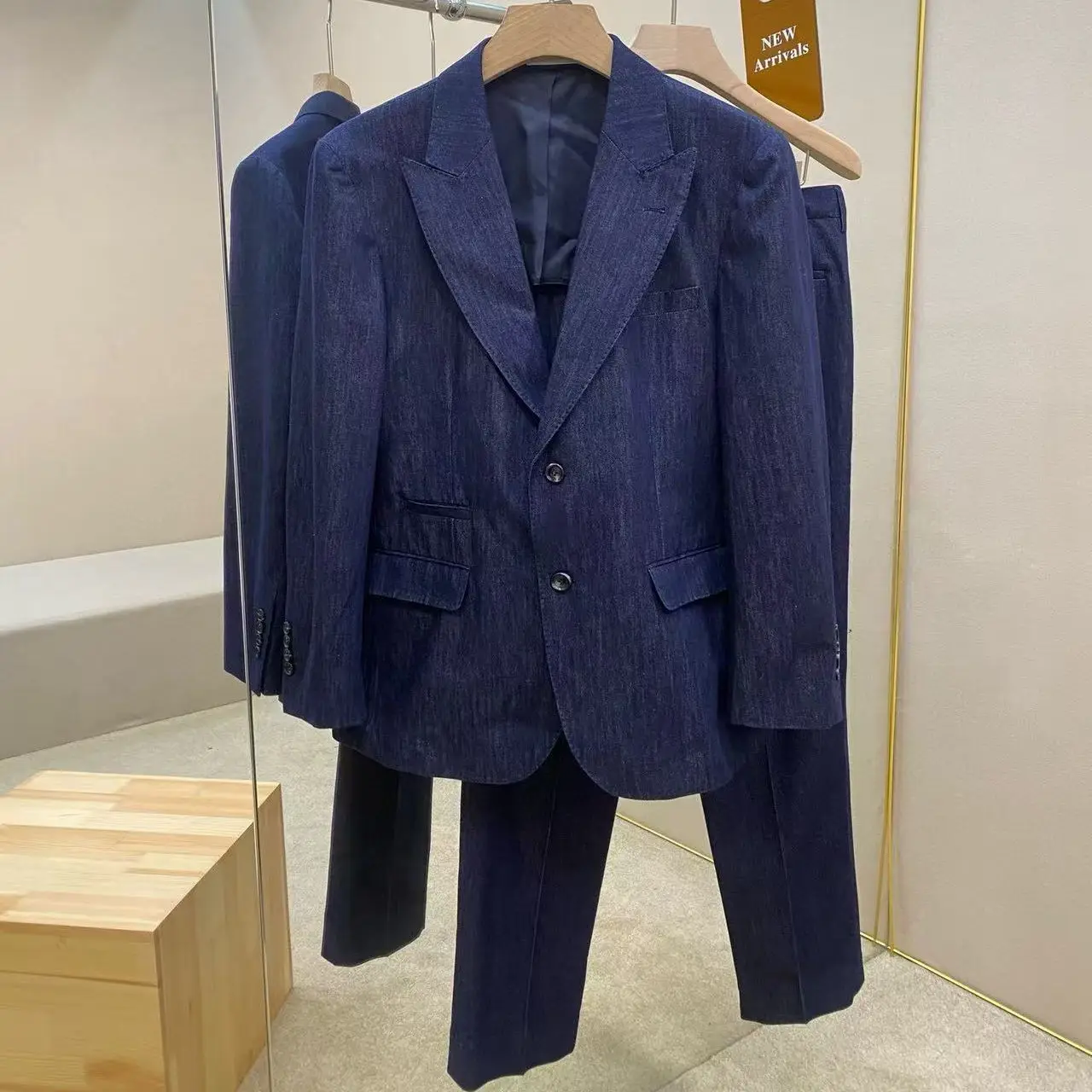 

BC итальянский мужской ранний осенний новый деловой повседневный костюм, мужской пиджак с лацканами, простые брюки