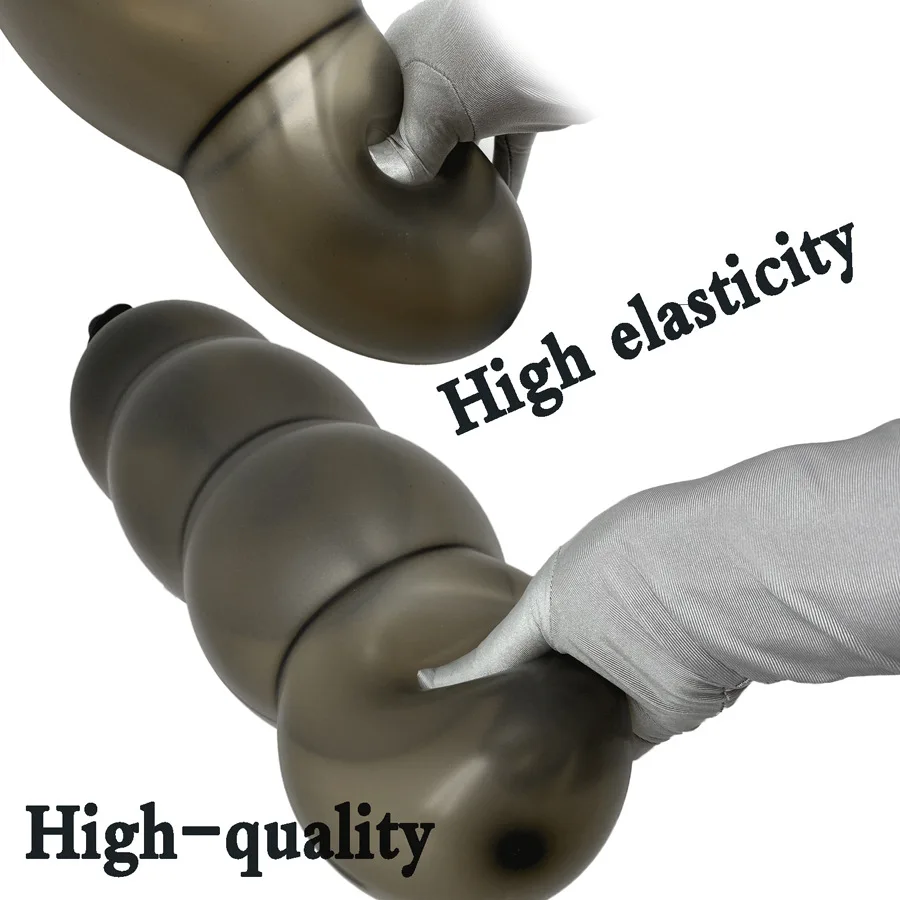 Expansion Diameter 14cm Inflatable Dildo Anal Plug with 5 Beads Built-in Silicone Column Huge Butt Plug Ass Dilator Anal Sex Toy - Image 4