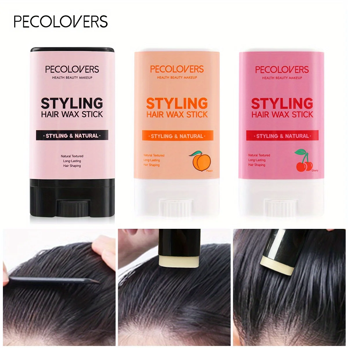 1pcs Fruit Flavour Hair Wax Stick, Styling Wax For Smooth Wigs Non-greasy Styling Hair Pomade Stick For Flyaways Edge Frizz Hair