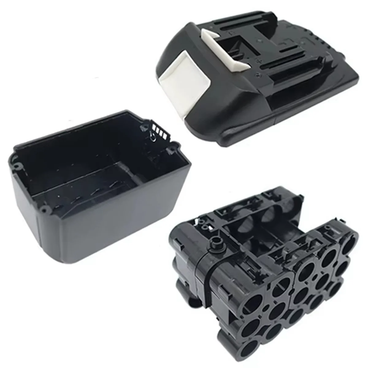 A83Z BL1890B Lithium Ion Battery Plastic Case 15X18650 for 18V Li-Ion Battery Pack Box Top Bottom Shell with Sticker