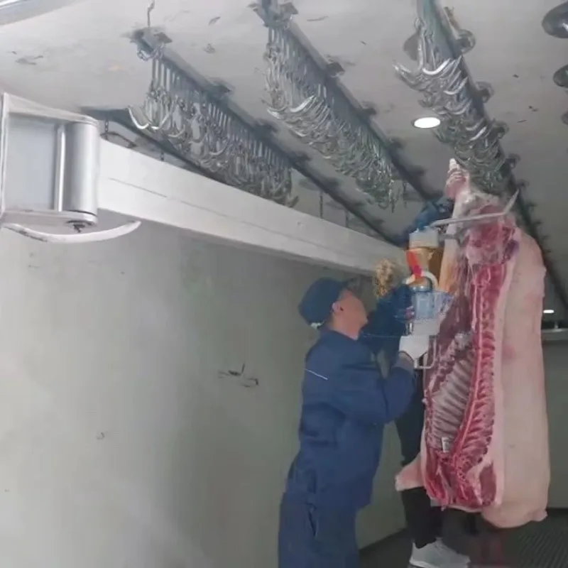 ذراع تحميل ذبيحة اللحوم الهيدروليكية لشاحنات مدخ الخنازير Abattoir