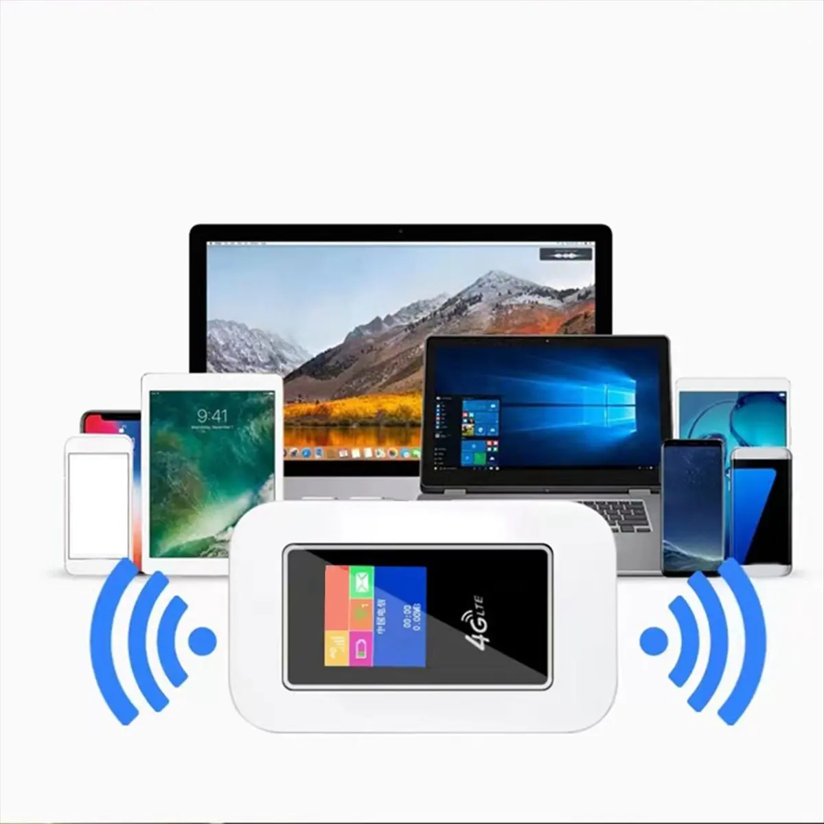 Router Hotspot Móvil 4G OKgood, MIFI de Bolsillo, Router WiFi de 150 Mbps, Router 4G LTE, Módem WiFi, Banda Ancha Móvil para Auto con Pantalla a Color
