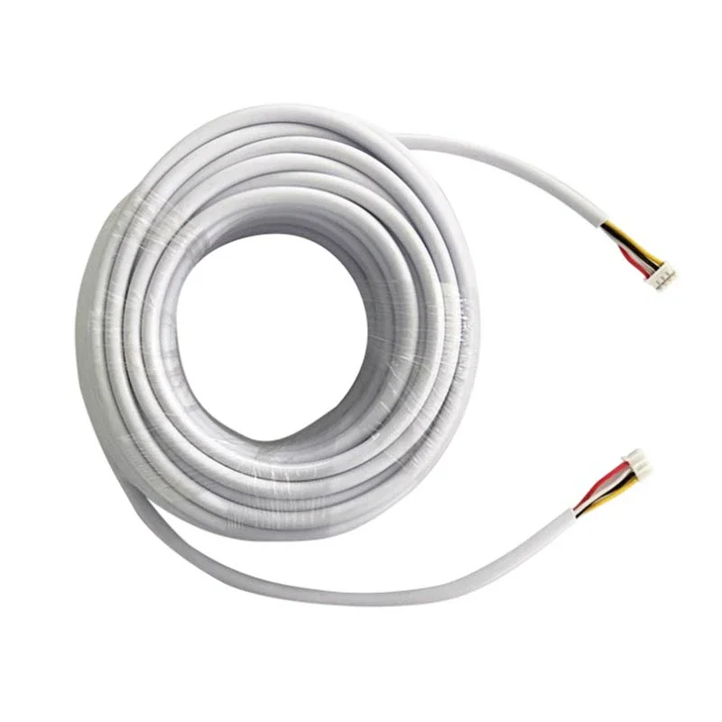 ESCAM AVVR 4 núcleos 5M/10M/20M Cable de extensión para 28 AWG 4 cables línea de cobre Video puerta teléfono sistema de intercomunicación timbre