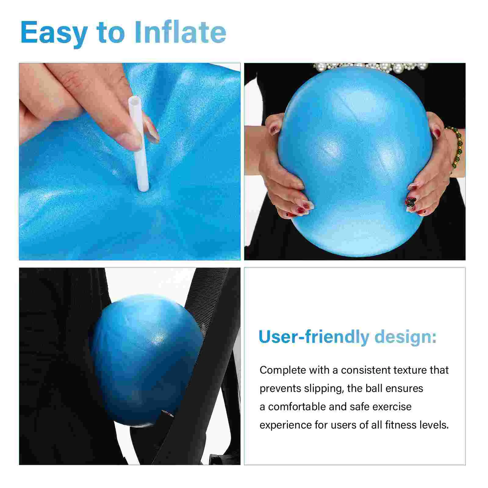 Yoga Ball Workout Pilates Small Massage Balls Core Reusable Exercise For Stability Explosion-proof