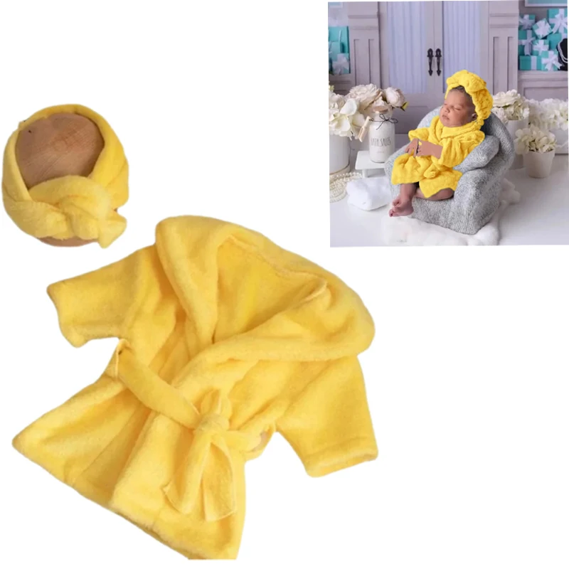 Набор детских халатов для фотосъемки новорожденных, разноцветный банный полотенце с капюшоном для детской фотосессии, аксессуары для костюмов