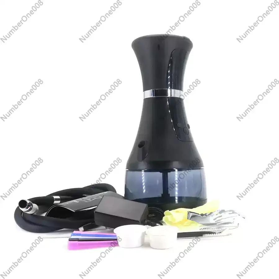 Portable Electric Shisha Set LED Light Rechargeable Electronic Hookah Device USB Charging